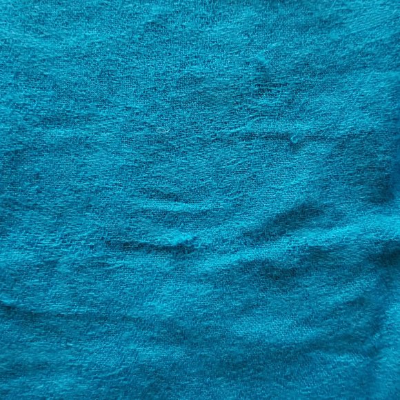 Artisan lovely paisley pattern, turquoise, classic cashmere wrap, shawl, scarf - Picture 4 of 5